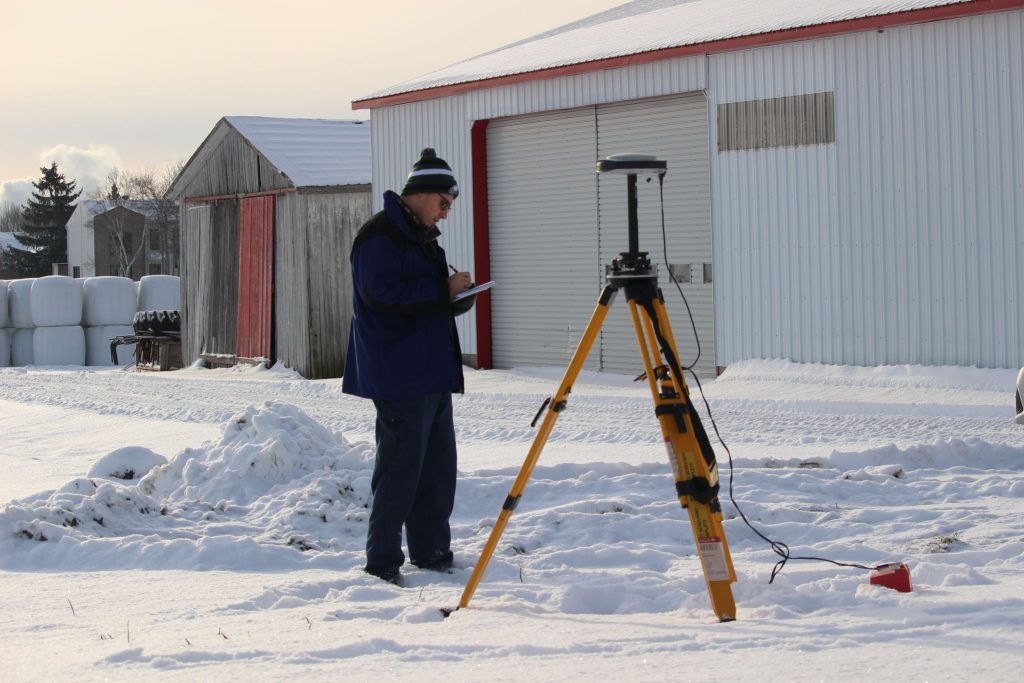 Precision using ground control points.